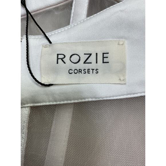 Rozie Corsets White Polyester Corset Top Size 42 / XL - Picture 4 of 5